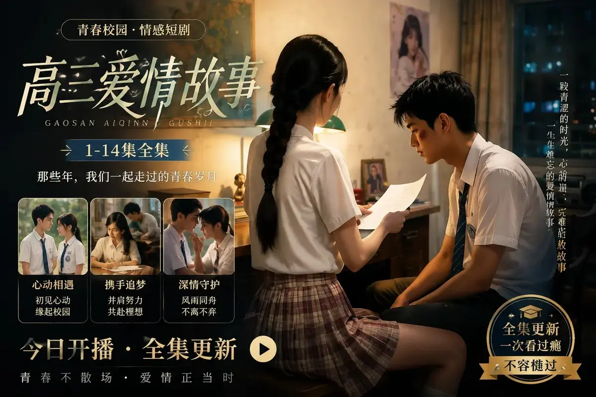 《高三爱情故事 if篇》高清未删减全集在线观看-蓝光修复中字版-AI短剧高清零卡顿-全程高能无尿点
